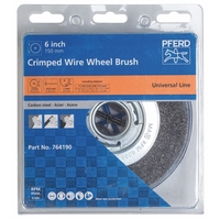 Bench Wheel Brushes with Arbor Hole RBU - Crimped - POS