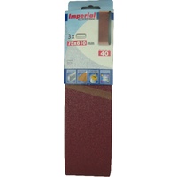 Mini Pack of 3 Linishing Belts - Aluminium Oxide 100 x 610mm - Various Grits