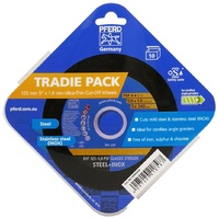 Cut-Off Wheel TRADIE PACK - GENERAL PURPOSE - 10pk Ultra Thin - Classic Steelox (5") 125mm x 1mm