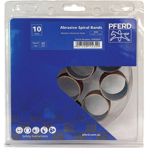 POS Abrasive Spiral Bands - Aluminium Oxide