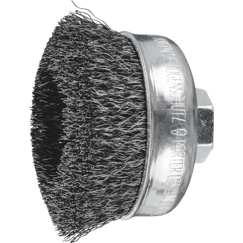 Cup Brushes TBU - Crimped STEEL Wire - Various Sizes